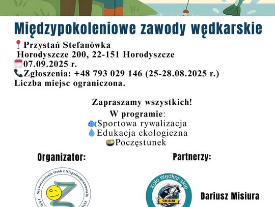 Międzypokoleniowe Zawody Wędkarskie